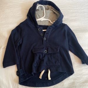 Baby gap navy blue hooded jacket.